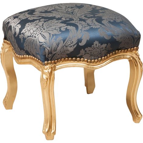 Louis XVI Französischer Fußschemel aus massivem Buchenholz L42XPR42XH42 cm