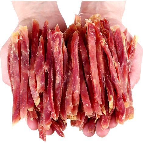 Premio para perros, snack, tiras de pato blandas (92%), Hau&Miau, 500 g