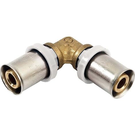 Coude égal 90° à sertir pour tube multicouche Acopex Alu diamètre nominal 20 - THERMACOME