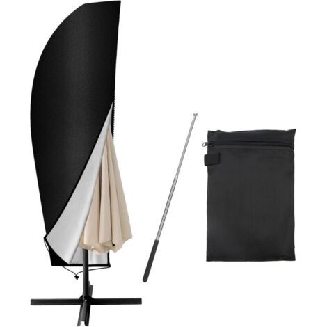 Housse Parasol Deporte avec Poteau, Couverture de Parasol aux Parasols de 2 À 4m,aux UV,Tissu Oxford Housse de Protection (265x40/70/50cm)