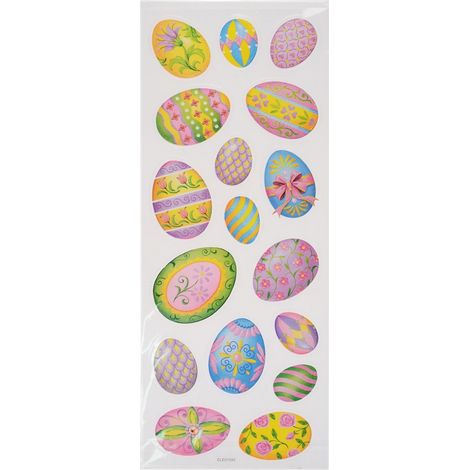 Pegatinas decorativas con purpurina para Pascua (1/2)