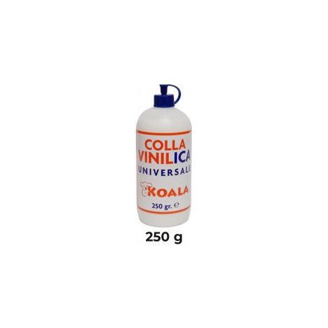 Koala Colla Vinilica 250 gr Trasparente Asciugatura Rapida Resistente all'Acqua
