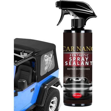 Agent De Revêtement Rapide Pour Voiture 500ml Nettoyant Nano pour Rayures de Voiture Brillant Anti-UV - Polish Lustrant Détailant Brillant Antistatique Pour Phares Peinture Verre Intérieur Extérieur (1/5)