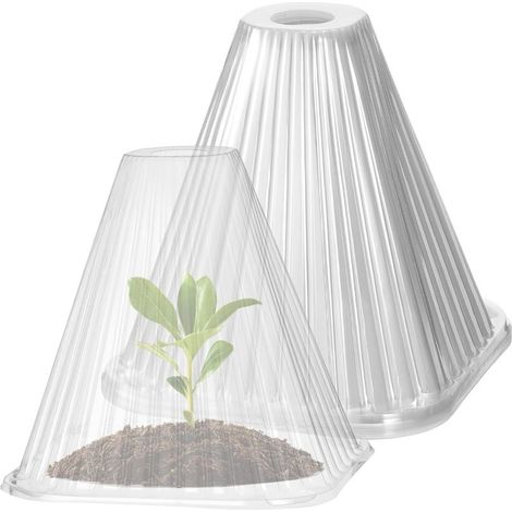20 Cloche De Jardin, En Plastique Pet, Transparent, Avec Trous D'aération, Pour Légumes Et Fleurs (1/5)