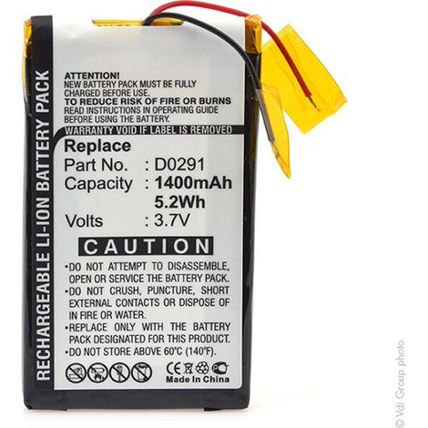 NX - Batterie MP3/MP4/Multimédia 3.7V 1400mAh - E4741690 (1/4)