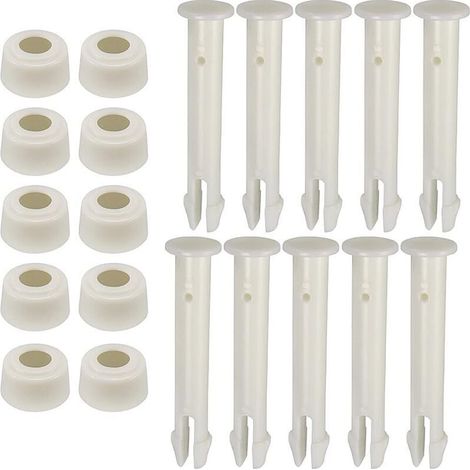 YMYNY Pack of 10 plastic pins for round metal frame pools, swimming pool joint replacement parts for swimming pool joints, replacement parts joint pins (6 cm)