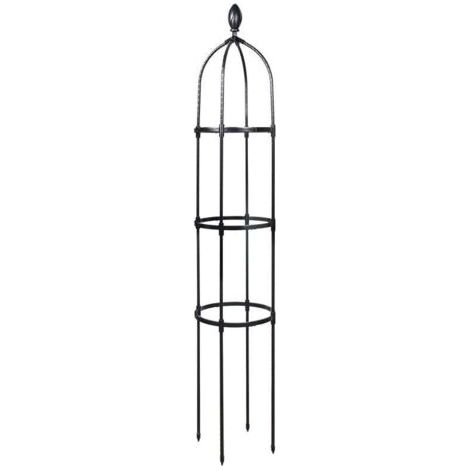 SABIR Tuteur de Jardin 145 cm Colonne rosiers Support pour Plantes grimpantes Ø 31.7 cm Obélisque de Jardin,AAFGVC (1/4)