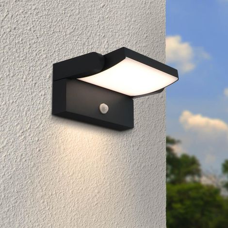 Außenwandleuchte Angle 26,5W schwenkbar mit Bewegungsmelder - Lichtfarbe: 3000K - Farbe: anthrazit RAL 7016 (1/5)