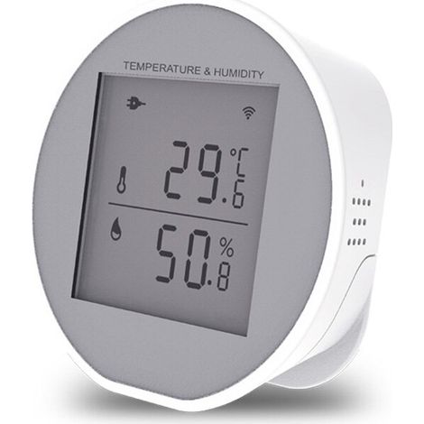 Tuya Smart WiFi Sensore di Umidità e Temperatura con Display (1/5)