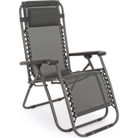 Chaise longue Martin grise pour l'extérieur (1/5)