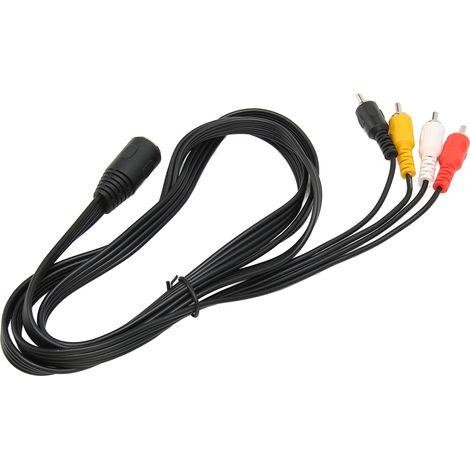 Câble adaptateur audio Plug and Play DIN 5 broches vers 4 RCA femelle-mâle pour lecteur CD, amplificateur et haut-parleur (1,5 m). (1/4)