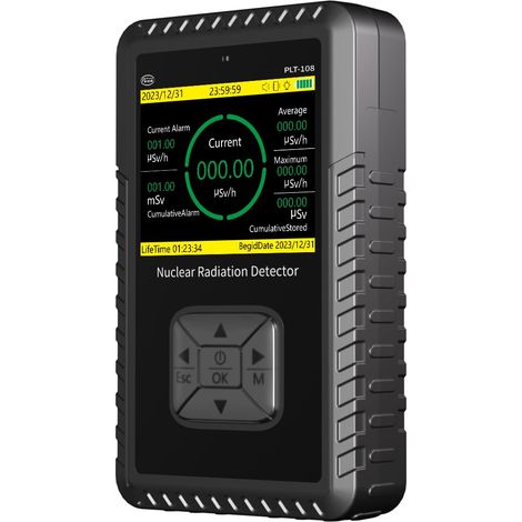 Tragbarer Geiger-Kernstrahlungsdetektor, tragbarer Gamma-Beta-Röntgenmonitor, wiederaufladbares Strahlungsdosimeter mit 3 Alarmmodi