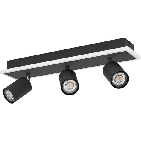 Eglo 3er LED Spot Spot Rimbocchi 1 20W, 2500 lm, 3000K, schwarz, Stahl Deckenlampen & Kronleuchter (1/3)