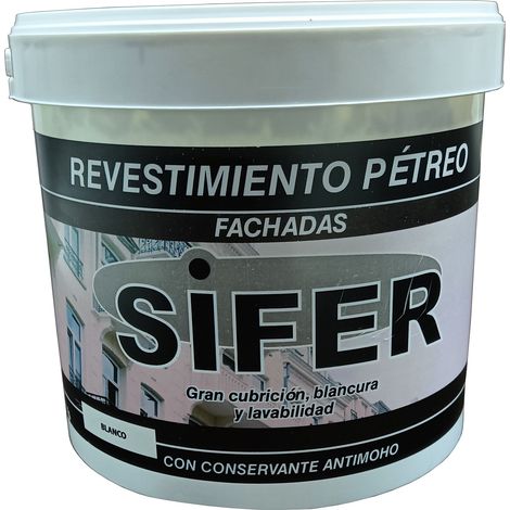 Sifer glatte mattweiße Anti-Schimmel-Steinfassadenfarbe 5 kg
