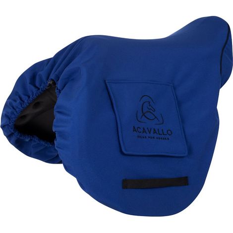 Coprisella Acavallo per sella inglese con interno in pile - Blu royal
