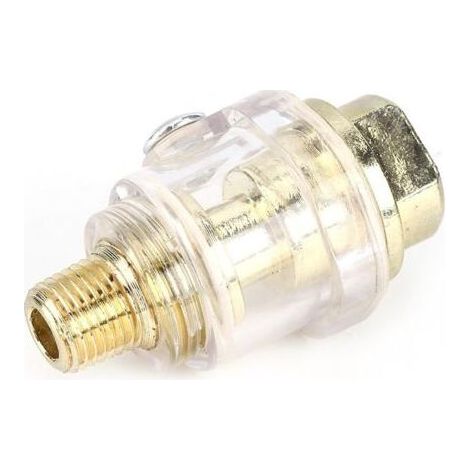 1/4 'BSP Mini lubrificateur d'huile en ligne outil pneumatique lubrificateur d'huile huileur compresseur tuyau lubrification automatique pour outils pneumatiques (1/5)