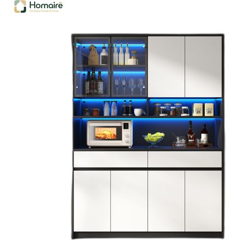 Flur- Garderobenschrank mehrfarbig aus MDF 120 x 38 x 160 cm HOMAIRE (1/5)
