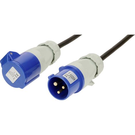 Max Hauri 165376 Strom Verlängerungskabel 16 A Blau, Schwarz 25 m H07RN-F 3G 1,5 mm² UV-Beständig, (1/4)