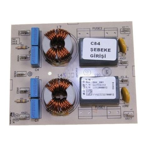 MODULE INDUCTION COOKER POWER CARD POUR TABLE DE CUISSON BEKO - 663926112 (1/3)