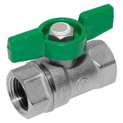 Giacomini Trinkwasser Kugelhahn DN25 Schwermodell mit Flügelgriff 2x 1''IG DVGW R251WX025