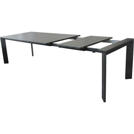 IMPACTO - tavolo allungabile in alluminio 150/200 bianco o antracite (1/4)