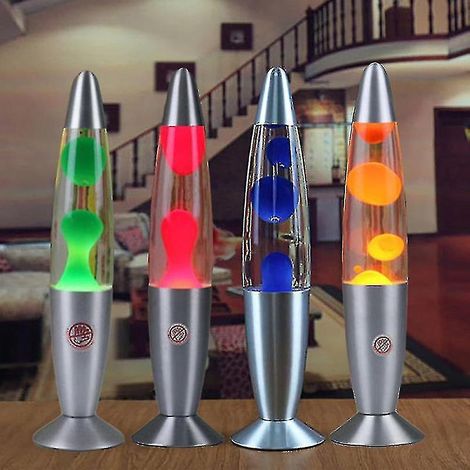 Lampe lave XXL - Effet liquide avec cire - Déco adulte/enfant - Orange (1/3)