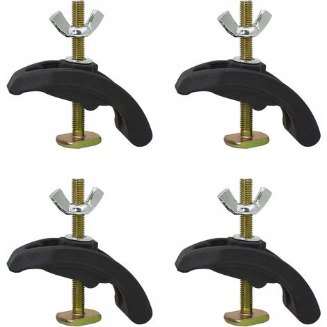 Green Mobility-Lot de 4 pinces de fixation pour plaque de presse de haute précision, pièces de machines pour fraisage pour table de travail avec rainure en T (1/5)