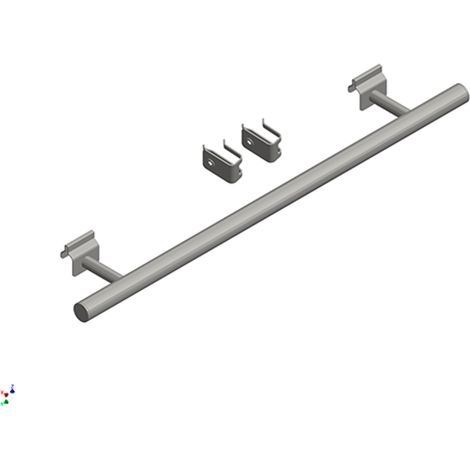 Kermi Toallero Longitud 800 mm, superficie cromada, capacidad de carga 5 kg, ZC01190008