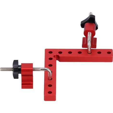 2 Sets 90°-Positionierwinkel-Vorrichtung, rechtwinklige Vorrichtung, Holzbearbeitungs-Verbindungsklemme, Zubehör, 140 mm (1/5)