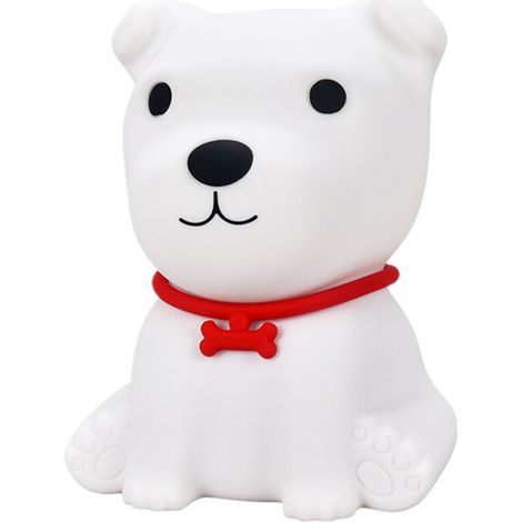 Veilleuse En Silicone - Lampe Chiot Tapotement Couleur - USB Rechargeable - Pour Chambre D Enfant - 1 Piece (1/5)