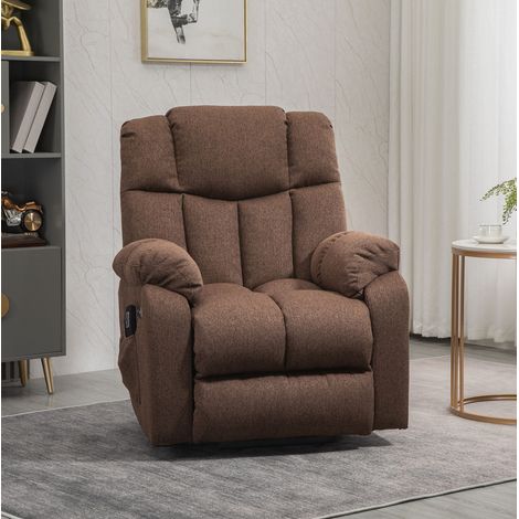 Elektrischer Relaxsessel mit Aufstehhilfe, 145°, 2 USB, braun OKMYHOME (1/5)