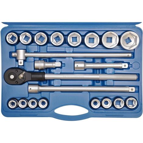 SW-Stahl 07660L jeu de clés à douille I 21 pièces I 3/4 pouce I mallette à outils qualité industrielle
