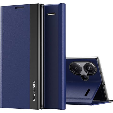 Klapphülle für Xiaomi Redmi Note 13 Pro+, seitlich magnetisch, marineblau