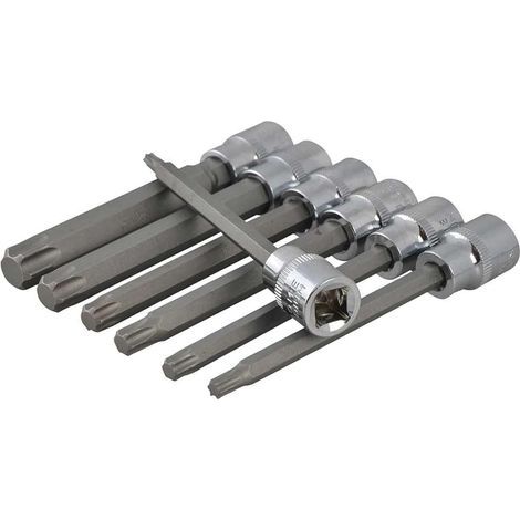 Jeu de douille Set, 7 pièces, ultra longue
