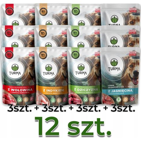 BRAWO - Busta cibo umido Turna 6 kg - MIX -