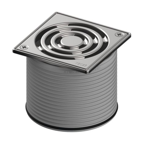 TECEdrainpoint S Rostrahmen 3660009 100x100mm, Edelstahl, Designrost verschraubbar (1/3)