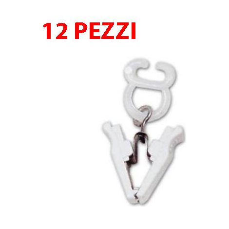 SCORREVOLI SCORRITENDA IN NYLON CON PINZA SCIVOLANTI PER TENDE PZ 12 (20336/12) (1/2)