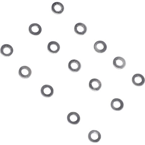 300 rondelles de 1,4 mm pour vis de lunettes, en alliage haute dureté, pour la réparation de montures de lunettes sans monture. 11 cales métalliques de 1,4 mm. (1/5)