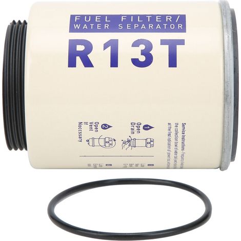 Filtre Séparateur D'eau de Carburant pour Petits Hors-bord Agricoles, Filtre de Remplacement R13P R13T, Filtration de L'eau et des Impuretés à 99%. (1/5)