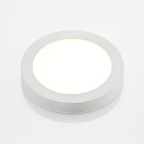 [NEUWERTIG] B-Ware PRIOS Deckenleuchte Deckenlampe LED Edwina weiß IP44 Polycarbonat Aluminium (1/2)