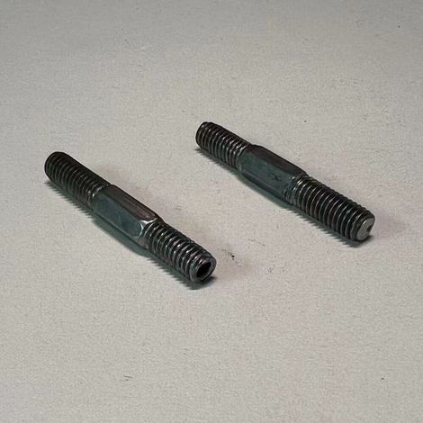 Double hexagonal screw with medium thread, double friction screw, double bolt with non-standard machining (1/3)