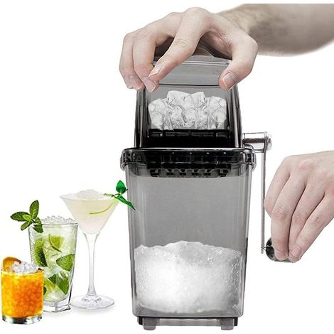 Grinder to iced manual rotary for cocktails, smoothies, iced to the home, 1,25 L, chrome-plated (1/5)