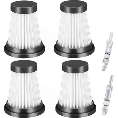 Lot de 4 filtres HEPA de rechange pour aspirateur sans fil pour Moosoo K12 K12 Pro K13, pour Genius Invictus One 1.0 X7 / 2.0, pour Foxnovo 13KPA accessoires de filtre pour aspirateur à main (1/5)