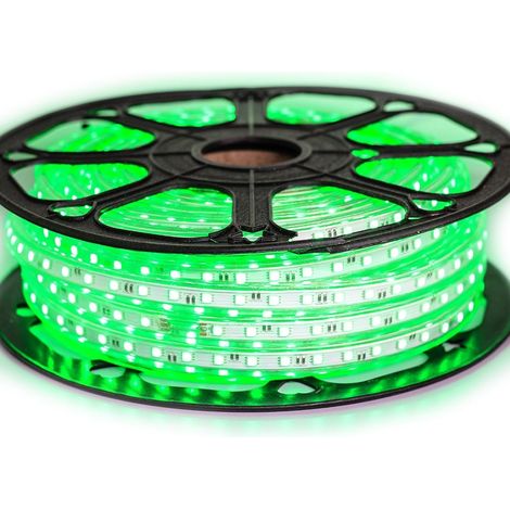 Sysled – Ruban LED 5050 60 LED/m vert étanche IP68 – Longueur 50 mètres – 1080 lumens/m – Pour usage intérieur et extérieur (1/3)