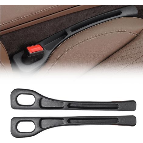 2 PCS Organisateur d'Espace de Siège Auto – Boîte de Rangement Universelle pour Voiture, Accessoire Auto pour Clés, Téléphone, Portefeuille – Design Ergonomique et Antidérapant (Noir) (1/5)