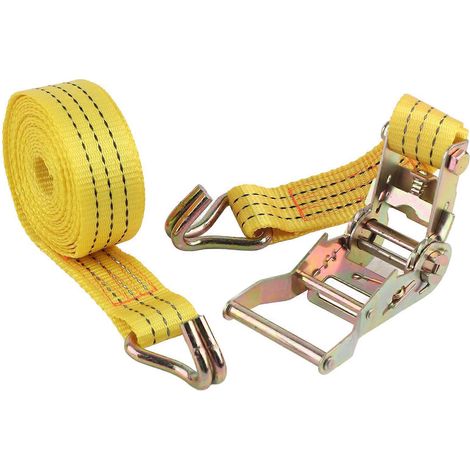 Sangles de tension portables, sangles de chargement réglables, sangles d'arrimage à cliquet pour sacs de bagages (4 m 13,1 pi)