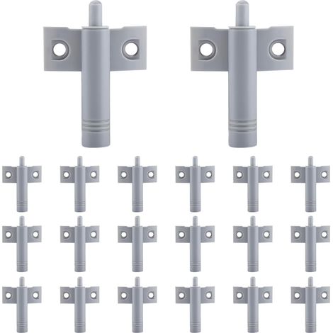 Lot de 20 amortisseurs de porte de cuisine, amortisseurs de placard, amortisseurs de tiroir, amortisseurs doux et silencieux, pour placards, porte grise (1/5)