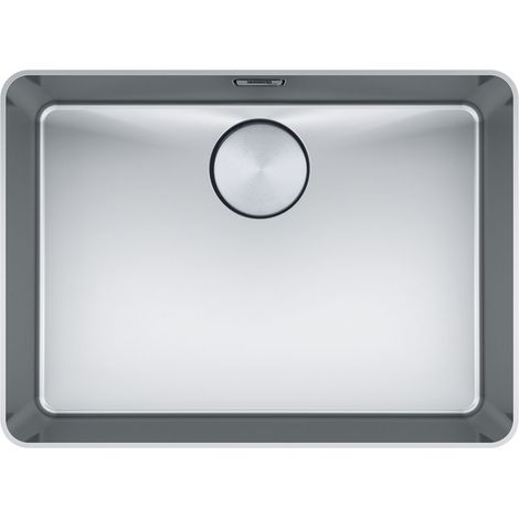 Cuve Mythos MYX 20-55 Inox - 562 x 412 x 200 mm - sous-meuble 80 cm - vidage automatique - Franke (1/5)
