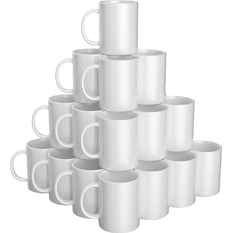 [NEUWERTIG] B-Ware Cricut 2008945 Tasse Keramiktasse Becher Kaffeetasse 425 Ml Weiß Trinktasse