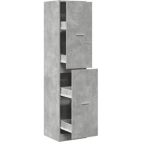 Maison Exclusive - Armadietto da Farmacia Grigio Cemento 40x41x174,5 cm Truciolato